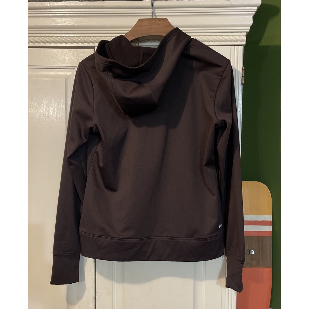 Ariat Tek Cold Series Pullover Hoodie Women XL Brown Inner Fleece Thumb Holes - Picture 2 of 8
